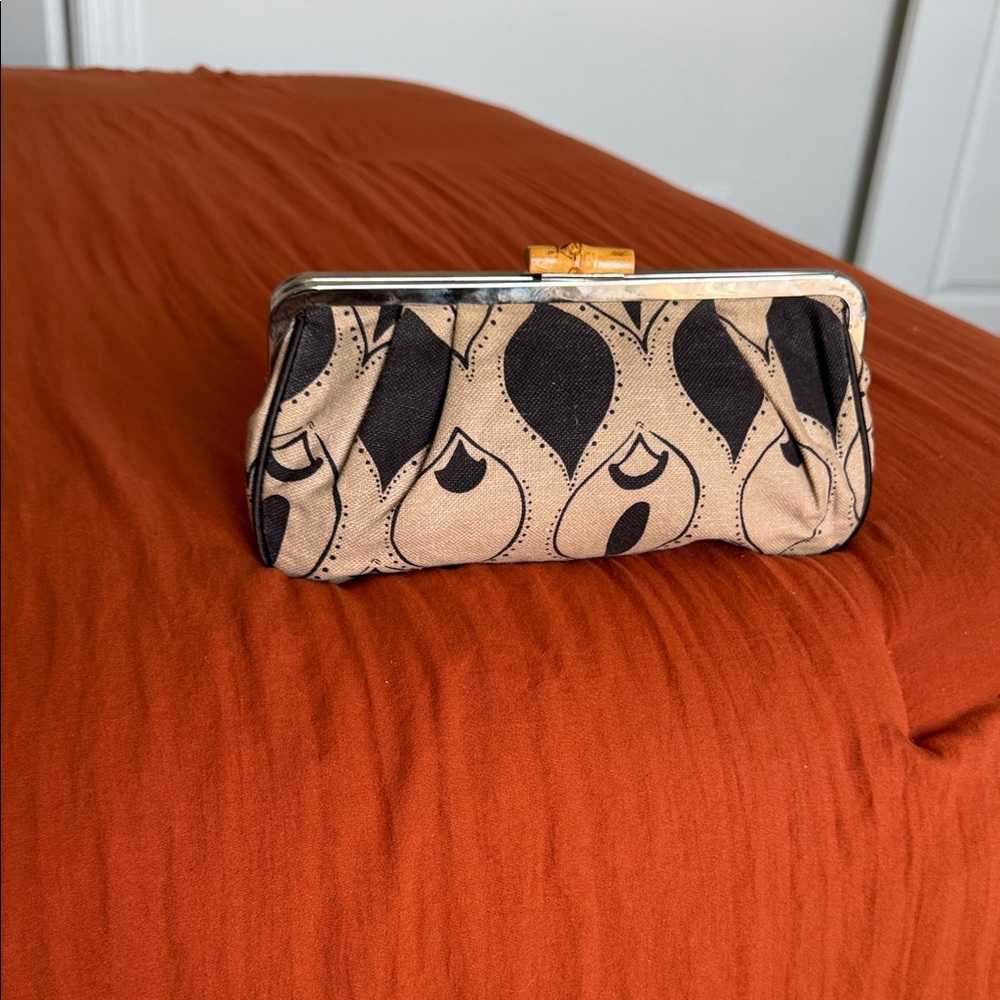 Brown and Tan Clutch